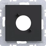 Hager WAF1177BM Zentralstück für XLR Steckverbinder D-Serie, Ax/Cx, n.schwarz matt 