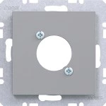 Hager WAF1177TA Zentralstück f. XLR Steckverbinder D-Serie, Ax/Cx, titan metallisch lack 