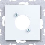 Hager WAF1177WM Zentralstück für XLR Steckverbinder D-Serie, Ax/Cx, lichtweiß matt 