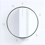 Hager WAF1314WG Zentralstück für mechanische Zeitschaltuhr 0-15 min, Ax/Cx, lichtweiß glänzend 