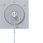 Hager WAF1321TA Z.-st. m. Schloss u. Tast-Rast f. Jal.-Schlüss., 3 St., Ax/Cx, titan met la 