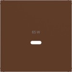Hager WAF1511C03 Zentralstück für Ladesteckdose USB-C Power Modul, Ax/Cx, turf, matt 