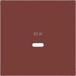Hager WAF1511C05 Zentralstück für Ladesteckdose USB-C Power Modul, Ax/Cx, carmin, halbglänzend 