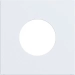 Hager WAF3554WM Zentralstück für Drucktaster/Lichtsignal E10, A.x/C.x, lichtweiß matt 