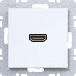 Hager WAF4379WG High Definition Steckdose HDMI HDMI, A.x/C.x, lichtweiß glänzend 