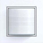 Hager WAF6084WG Lichtsignal mit Rahmen, A.1, lichtweiß glänzend 