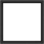Hager WAF7073BM Zwischenring für Zentralstück/-platte 50 x 50 mm, A.x/C.x, nachtschwarz matt 