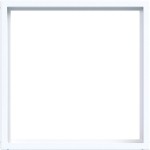 Hager WAF7073WG Zwischenring für Zentralstück/-platte 50 x 50 mm, A.x/C.x, lichtweiß glänzend 