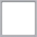 Hager WAF7074TA Zwischenring für Zentralplatte 51 x 51 mm, A.x/C.x, titan metallisch, lackiert 