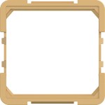Hager WAF7091C02 Zwischenring für Zentralplatte 45 x 45 mm, A.x/C.x, hazel, matt 