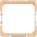 Hager WAF7091C12 Zwischenring für Zentralplatte 45 x 45 mm, A.x/C.x, petal, matt 