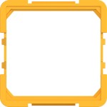 Hager WAF7091C16 Zwischenring für Zentralplatte 45 x 45 mm, A.x/C.x, saffron, matt 