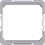 Hager WAF7091TA Zwischenring für Zentralplatte 45 x 45 mm, A.x/C.x, titan metallisch, lackiert 