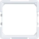 Hager WAF7091WM Zwischenring für Zentralplatte 45 x 45 mm, A.x/C.x, lichtweiß matt 