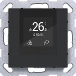 Hager WAK5010BM Der KNX Secure Raumcontroller in nachtschwarz matt vereint komfortable Bedienung, modernes Design und höchste KNX 