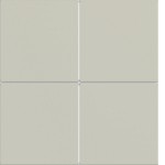 Hager WAK7014C15 Abdeckung für Tastsensor KNX Secure, 4fach, A.x/C.x, pebble, matt 