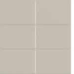 Hager WAK7016C01 Abdeckung für Tastsensor KNX Secure, 6fach, A.x/C.x, sand, matt 