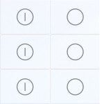 Hager WAK7146WG Abdeckung für Tastsensor KNX Secure, 6fach, EIN/AUS, A.x/C.x, lichtweiß glänzend 