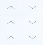 Hager WAK7156WG Abdeckung für Tastsensor KNX Secure, 6fach, AUF/AB, A.x/C.x, lichtweiß glänzend 