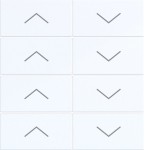 Hager WAK7158WG Abdeckung für Tastsensor KNX Secure, 8fach, AUF/AB, A.x/C.x, lichtweiß glänzend 