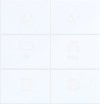 Hager WAK7216WG Abdeckung für Tastsensor KNX Secure, 6fach, hintergr.bel., A.x/C.x, l.weiß gl. 
