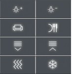 Hager WAK7218AT Abdeckung für Tastsensor KNX Secure, 8fach, hintergr.bel., A.x/C.x, anthr. matt 