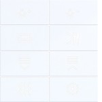 Hager WAK7218WG Abdeckung für Tastsensor KNX Secure, 8fach, hintergr.bel., A.x/C.x, l.weiß gl. 
