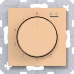 Hager WAN5010C12 Temp.regler 230V/16A, Dreh-/Druckknopf, Heizen/Kühlen,A.x/C.x, petal, matt 