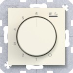 Hager WAN5011C11 Temp.regler 230V/15W, Dreh-/Druckknopf, Heizen/Kühlen, A.x/C.x, shell, matt 