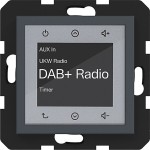 Hager WAN6011AT Radio Touch UP DAB+, A.x/C.x, anthrazit matt, lackiert 
