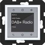 Hager WAN6011WG Radio Touch UP DAB+, A.x/C.x, lichtweiß glänzend 