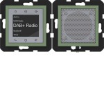 Hager WAN6110C04 Radio Touch UP DAB+, Bluetooth m. Lautsprecher,A.x/C.x, aloe, matt 