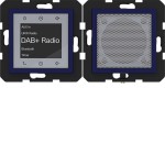 Hager WAN6110C06 Radio Touch UP DAB+, Bluetooth m. Lautsprecher,A.x/C.x, ocean, halbglänzend 