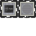 Hager WAN6110C15 Radio Touch UP DAB+, Bluetooth m. Lautsprecher,A.x/C.x, pebble, matt 