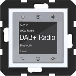 Hager WAN6111WG Radio Touch UP DAB+, Bluetooth, A.x/C.x, lichtweiß glänzend 
