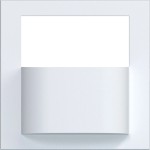 Hager WAN7030WM Bewegungsmelder Aufsatz für Einsatz UP 1,1m/2,2m, A.x/C.x, lichtweiß matt 
