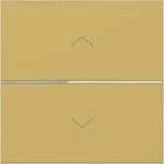 Hager WAN7050C08 Abdeckung 1fach Pfeile für Taster Matter vernetzbar, A.x/C.x, gold, metallisch 