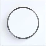 Hager WAN7060WG Zentralstück für Drehdimmer/Drehpotenziometer, A.x/C.x, lichtweiß glänzend 