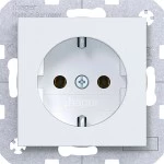 Hager WAS1100WM Steckdose SCHUKO, Steckklemmen, A.x/C.x, lichtweiß matt 