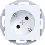 Hager WAS1105WM Steckdose SCHUKO 45°, Steckklemmen, A.x/C.x, lichtweiß matt 