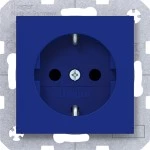 Hager WAS1200C14 Steckdose SCHUKO, erhöhter Berührungsschutz, Steckklemmen, A.x/C.x, cobalt, matt 