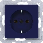 Hager WAS1300C06 Steckdose SCHUKO, Schraub-Liftklemmen, A.x/C.x, ocean, halbglänzend 