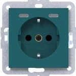 Hager WAS4055C09 Steckdose SCHUKO mit USB Typ C 2fach PD, 20W, A.x/C.x azure matt 