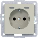 Hager WAS4055C15 Steckdose SCHUKO mit USB Typ C 2fach PD, 20W, A.x/C.x pebble matt 