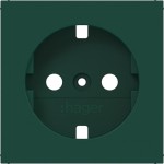 Hager WAS7100C07 Zentralstück für Steckdose SCHUKO, A.x/C.x, jade, halbglänzend 