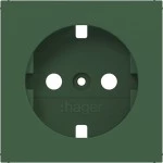 Hager WAS7100C10 Zentralstück für Steckdose SCHUKO, A.x/C.x, forest, matt 