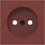 Hager WAS7300C05 Zentralstück für Steckdose ohne Schutzkontakt, A.x/C.x, carmin, halbglänzend 