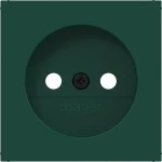 Hager WAS7300C07 Zentralstück für Steckdose ohne Schutzkontakt, A.x/C.x, jade, halbglänzend 