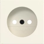 Hager WAS7300C11 Zentralstück für Steckdose ohne Schutzkontakt, A.x/C.x, shell, matt 