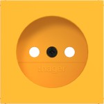 Hager WAS7300C16 Zentralstück für Steckdose ohne Schutzkontakt, A.x/C.x, saffron, matt 